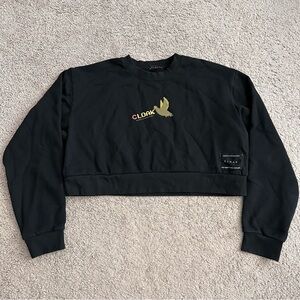 Cloak Cropped Crewneck Sweatshirt Womens XXL